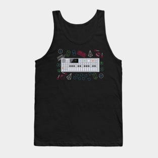 Electronic Musician Portable Synth Tank Top